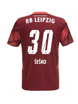 RB Leipzig Benjamin Sesko #30 Replika Borta Kläder 2024-25 Kortärmad